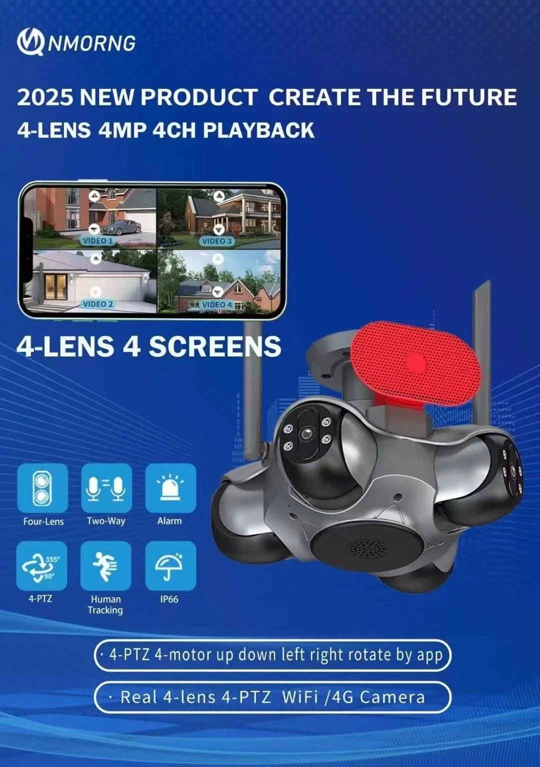 Caméra WIFI 4 lens 20MB