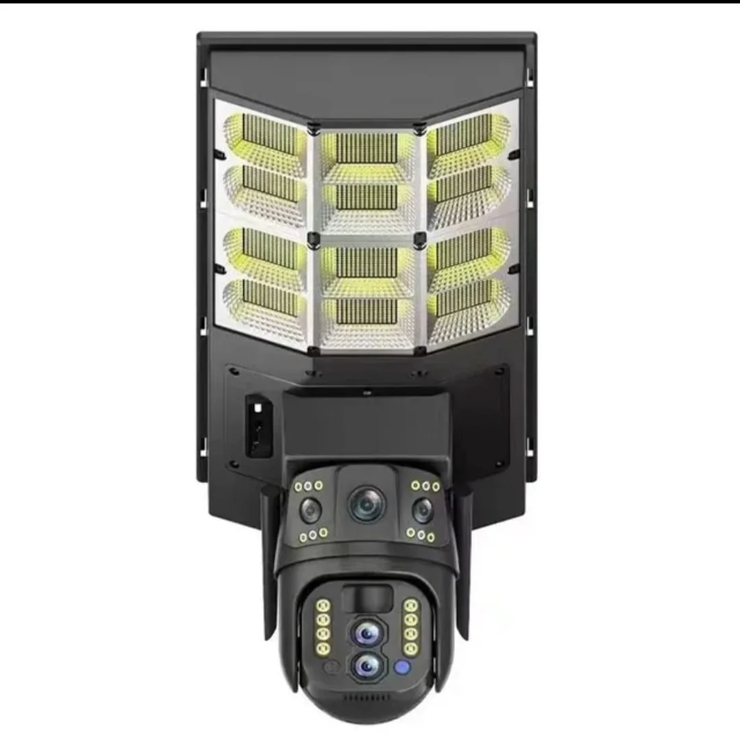 بروجيكتور كاميرا بثلاث عدسات 12 ميجابكسل يعمل بالطاقة الشمسية 4G Zoom Optique X10